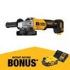 DeWALT 18V 125mm Angle Grinder with Slide Switch - Bare Unit DCG407N-XJ
