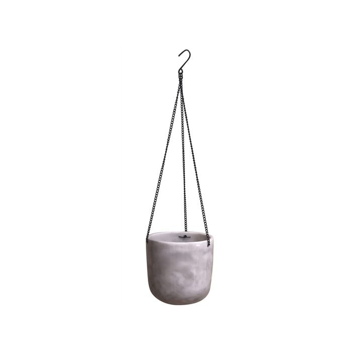 Tuscan Path 16.5 x 15cm Cream Florence Ceramic Hanging Basket