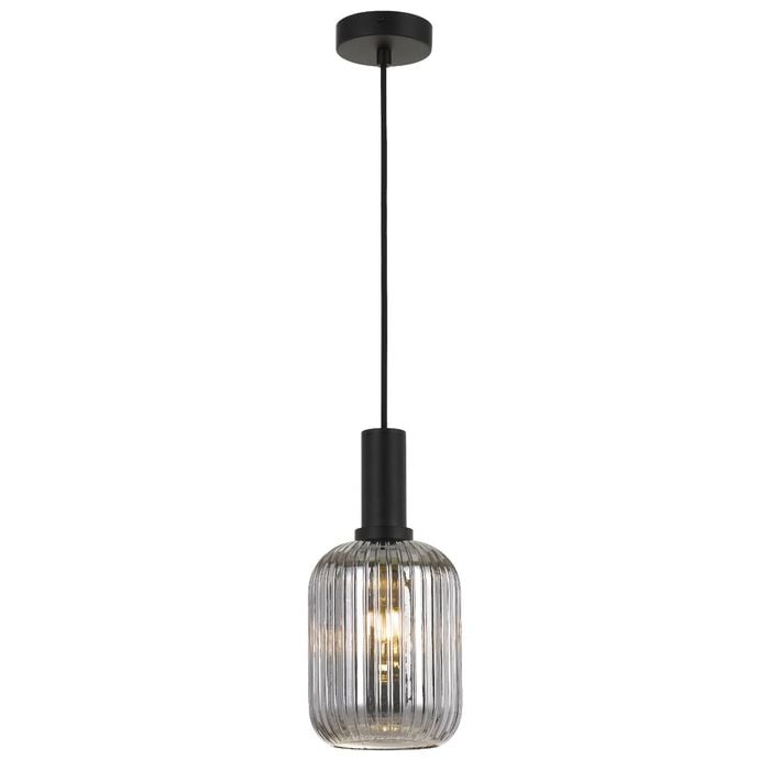 Telbix Black/Smoke Bonura 14 Pendant