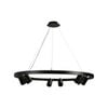 Oriel Lighting Pano 3/6 light pendant - 6Lits 84cm