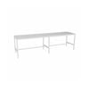 Olg Axis Bar Leaner White Frame White Top L4800mm X W1200mm