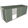 Build-a-Shed 1.5 x 5.2 x 2m Double Sliding Side Door Skillion Shed - Green