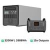 Voltx 2688wh Power Station 3200w Total (2000w + 1200w Bundle)