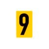 Sandleford 60mm Yellow Self Adhesive House Number 9