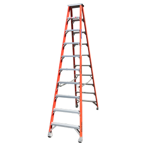 Indalex 3.0m 180kg Pro Series Industrial Fibreglass Double Sided Step Ladder