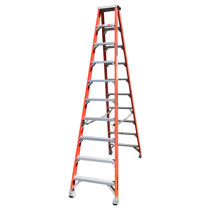 Indalex 3.0m 180kg Pro Series Industrial Fibreglass Double Sided Step Ladder