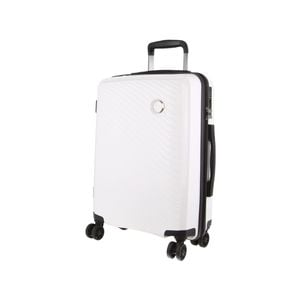 Milleni Hardshell Cabin Luggage Bag Travel Carry On TSA 54cm (39L) - White
