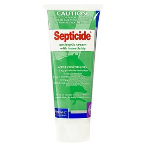 Vitbac Septicide Antiseptic Cream with Insecticide Dog Horse 100g