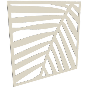 ProtectorAl 300-1200 x 300-1200mm Surfmist Palm Unframed Solid Aluminium Decorative Panel 