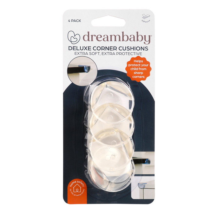 Dreambaby Child Safety Deluxe Corner Cushions Safety Protectors - 4 Pack