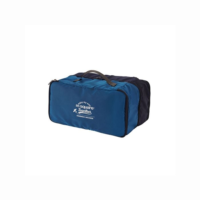 M Square Travelgear Double Layer Underwear Storage Bag Blue
