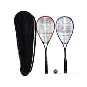 Decathlon - Squash Racket Set Wallbreaker 165 Club (2 Rackets/1 Red Dot Ball) - No Size
