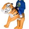 Inflatable Kids Piggyback Ride On Tiger Costume - One Size