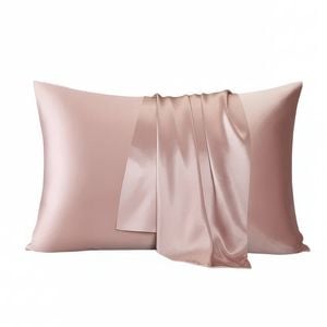 Anypillow Pink Mulberry Silk Pillowcase 50x75cm – Comfortable & Relaxing Bed Accessory