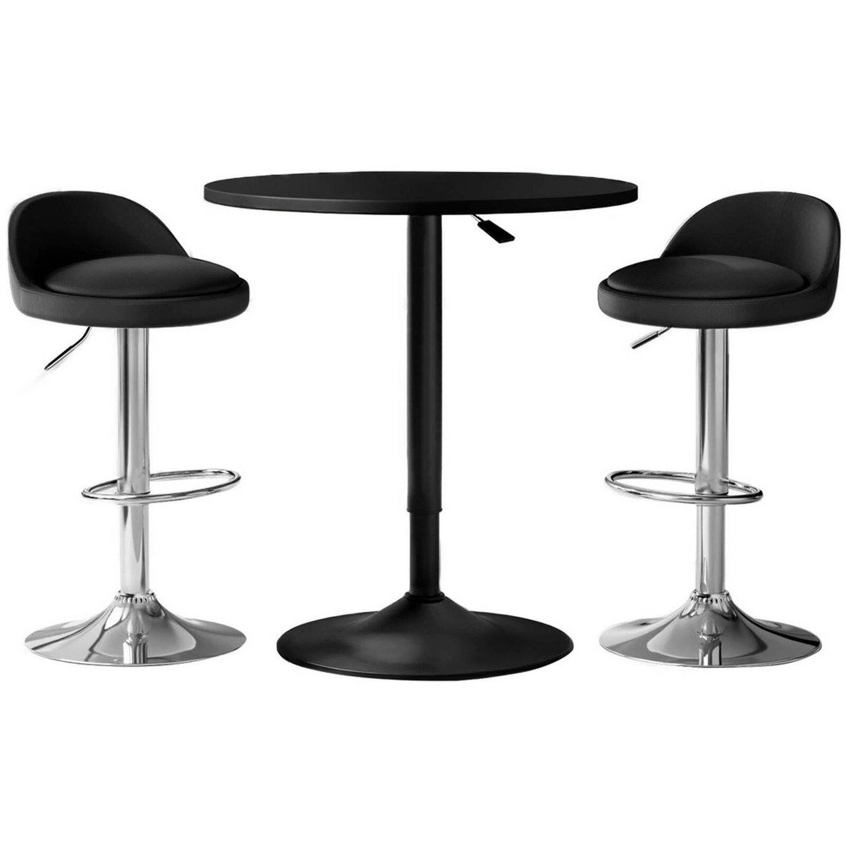 Artiss Bar Table and Stools Set Dining Desk Kitchen Chairs Cafe Pub ...