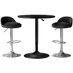 Artiss Bar Table and Stools Set Dining Desk Kitchen Chairs Cafe Pub