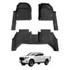 AUSGO 7D Injection Car Floor Mats for Mazda BT-50 BT50 Dual Cab 2020-Onwards All-Weather Floor Liners