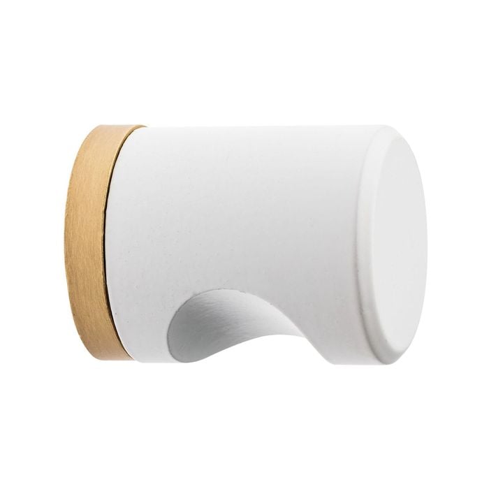 Lane 25mm White and Brass Cabinet Finger Post
