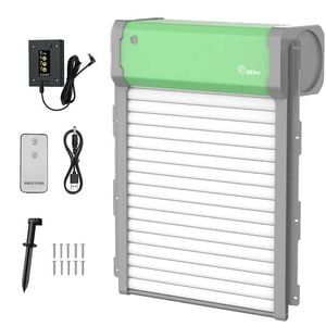 Advwin Automatic Chicken Coop Door  Solar Powere Auto Chicken Door Anti-Pinch