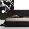 Istyle Milan Double Bed Frame Pu Leather Black