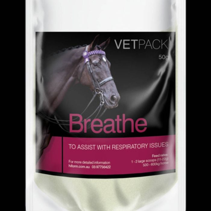 Hi Form Breathe Easy Horses Respiratory Supplement Vet Pack 50g