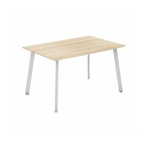 Olg Flare Bar Leaner 4 Leg White Frame New Oak Ravine Top L1500mm X W750mm