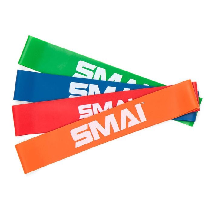 SMAI Rubber Mini Resistance Bands - Set of 4 - Multi-Coloured