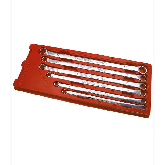 Sidchrome 6 Piece Metric Flat Ring Spanner Set