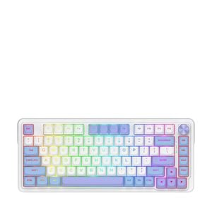 Redragon Ucal K673wbp Max White/purple 75% Gasket Wireless Mechanical Keyboard