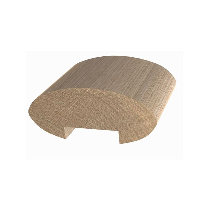 70 x 31mm 3m Tasmanian Oak Handrail Oval Profile