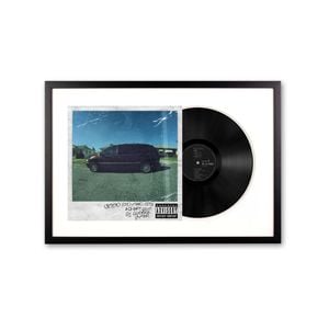Framed Kendrick Lamar Good Kid, M.A.A.D City - Double Vinyl Album Art