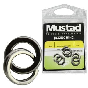 Mustad Stainless Steel Jigging Fishing Ring #8 105lb 3pc