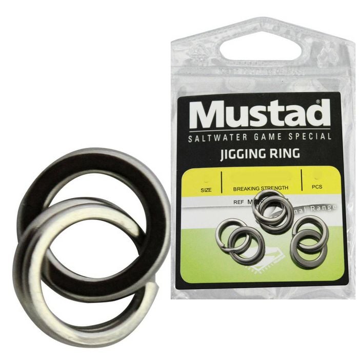 Mustad Stainless Steel Jigging Fishing Ring #8 105lb 3pc