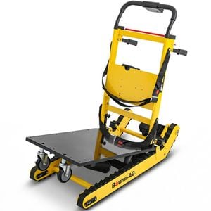 Baumr-ag Heavy Duty 400w Electric Stair Climbing Hand Truck 210kg Load, Adjustable Tilt, Foldable Motorised Cart For Moving
