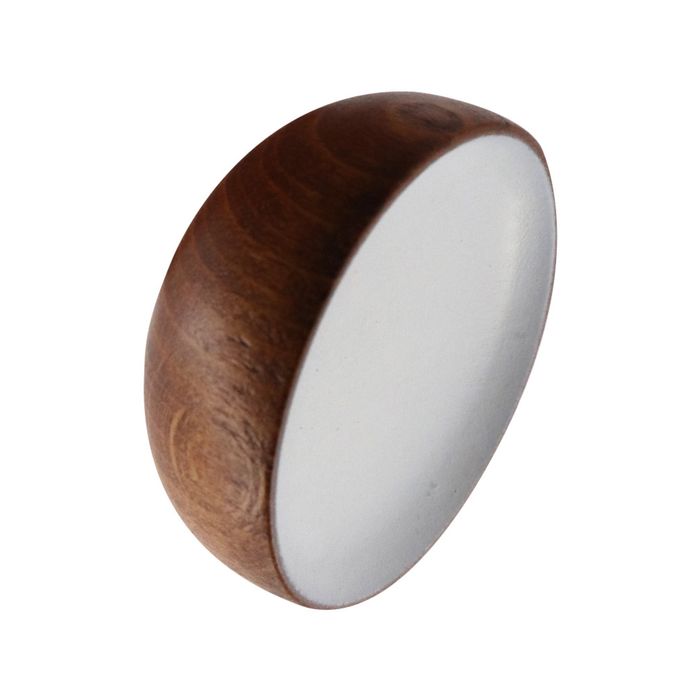 Adoored 48mm White Round Cabinet Knob - 2 Pack