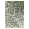Fab Habitat 90x150cm Green Denau Distressed Machine Washable Rug