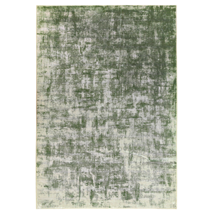 Fab Habitat 90x150cm Green Denau Distressed Machine Washable Rug