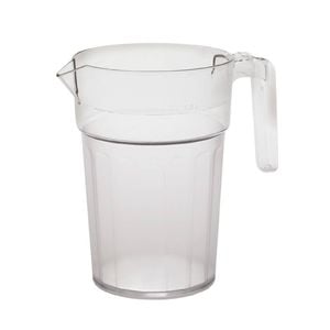 Cambro Pitcher Camwear Stackable Polycarbonate Frosted Clear 1ltr Beverage Service