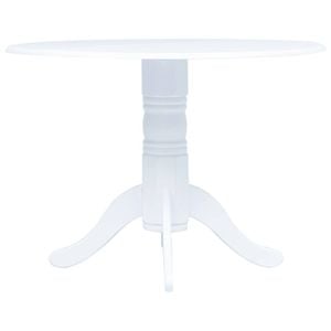 vidaXL Dining Table White Kitchen Dining Room Table