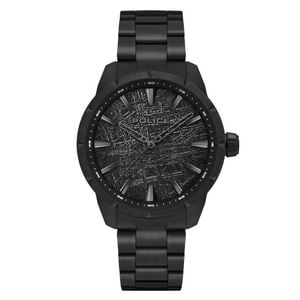 Police Pendry Black Dial Stainless Steel Men's Watch (pewjg2202903)