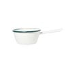 St. Clare Enamel Heavy Duty Carbon Steel Milk Saucepan 16cm White/Green