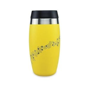 O'helo Yellow Tumbler With Etched Bees 400ml