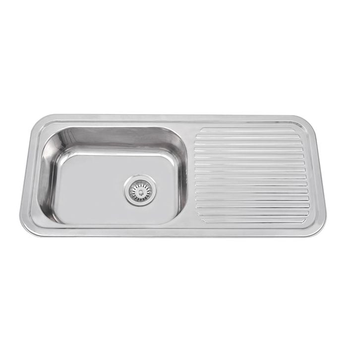 SINX 950 x 420 Single Bowl And Drainer Stainless Steel