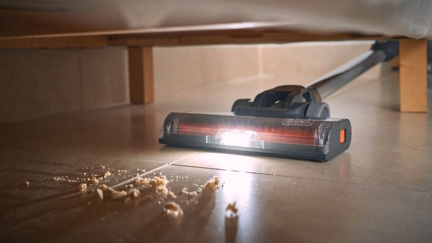 stick vac with light attachment in head