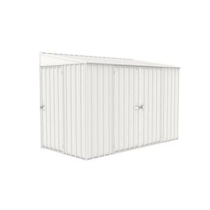 Absco Sheds 3.0 x 1.52 x 2.08m Surfmist Three Door Bike Shed