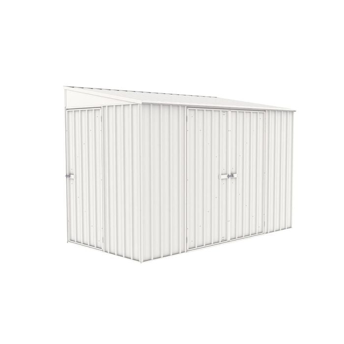Absco Sheds 3.0 x 1.52 x 2.08m Surfmist Three Door Bike Shed