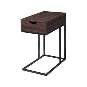 Sarantino C-Shaped Drawer Side Table
