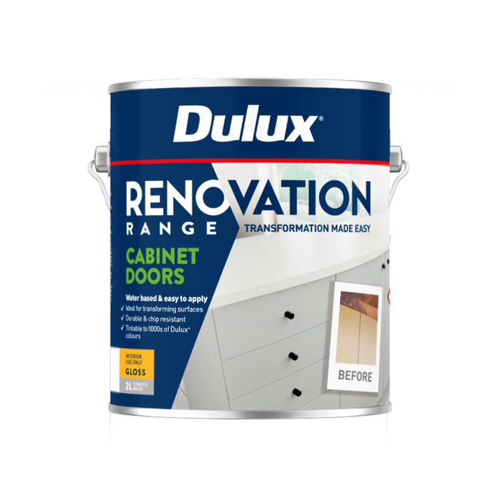 Dulux 2L Gloss Deep Base Renovation Range Cabinet Doors Waterbased Interior Coating