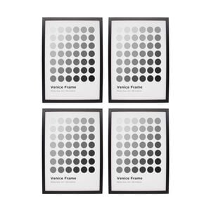 4PK Braz A3 Venice Image Photo Document Display Frame 29.7x42cm Black