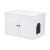i.Pet 80x53cm Cat Litter Box Enclosure Hidden Litter Tray Cabinet Furniture White